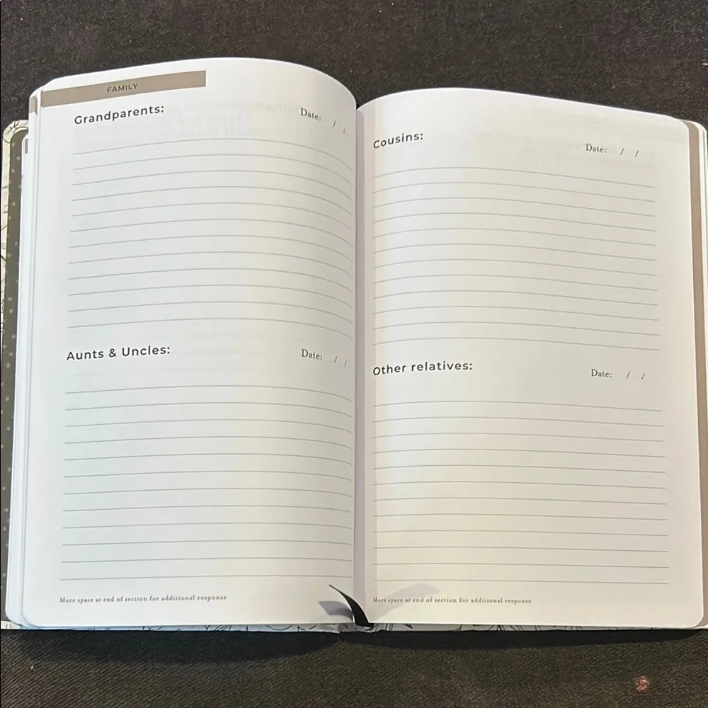 Floral Gray Journal - My Story A journal all About Me